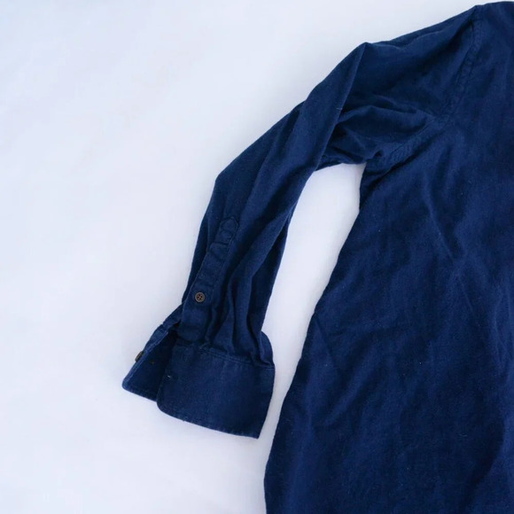 Logan Hill Navy 100% Thick Cotton Outdoor Gorpcore Button Down Shirt 2XL - Picture 6 of 10